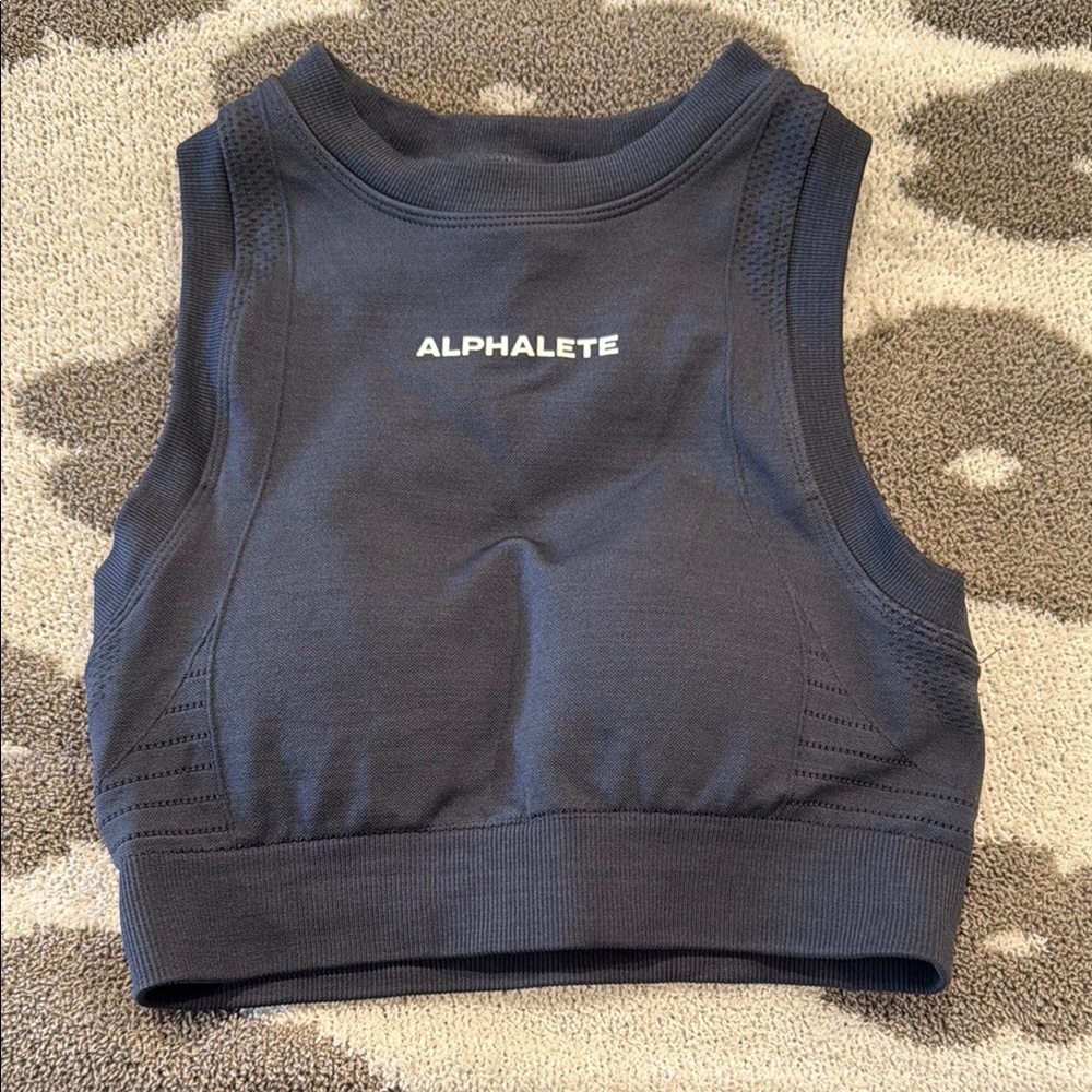 Alphalete Dark Gray Crop Top